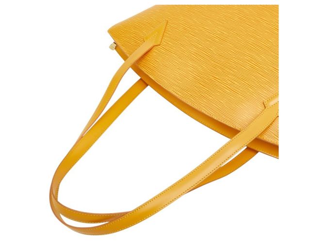 Borsa a tracolla Louis Vuitton Epi Saint Jacques Giallo - vista 8