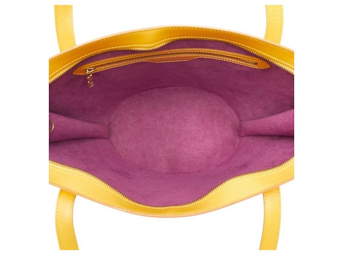 Borsa a tracolla Louis Vuitton Epi Saint Jacques Giallo - vista 9