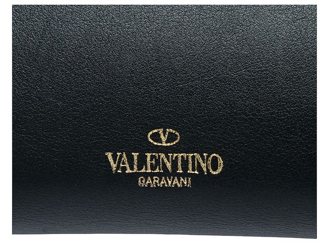 Valentino Rockstud Wallet on Chain aus bicolor Leder in Beige - Ansicht 5