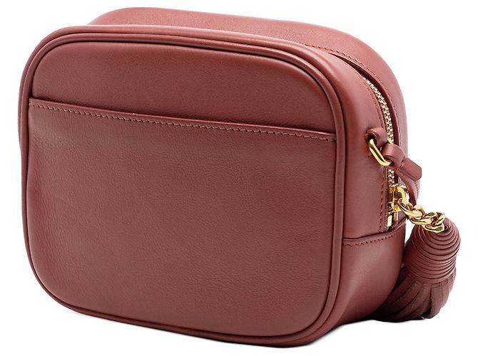 Saint Laurent Blogger Tasche mit Monogramm aus rotem Kalbsleder - Ansicht 2