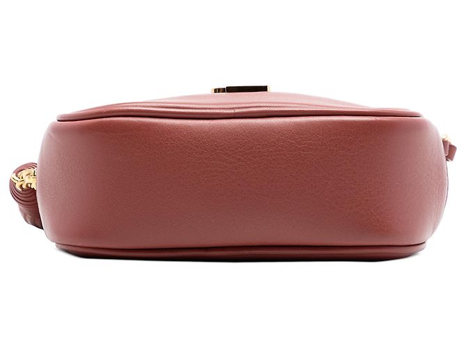 Saint Laurent Blogger Tasche mit Monogramm aus rotem Kalbsleder - Ansicht 3