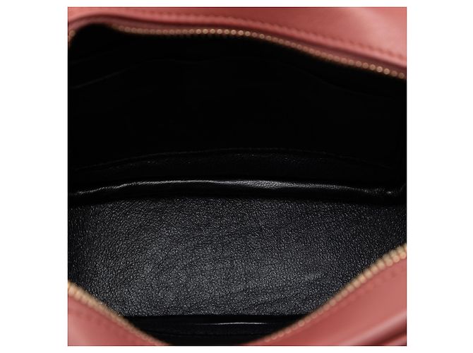 Saint Laurent Blogger Tasche mit Monogramm aus rotem Kalbsleder - Ansicht 4