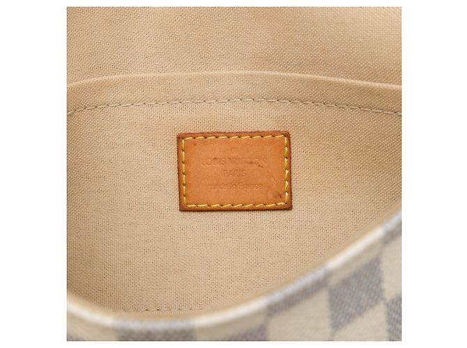 Louis Vuitton White Damier Azur Favorite MM Bianco - vista 5