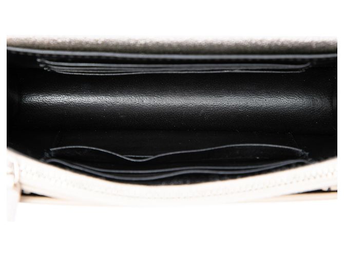 Saint Laurent Gold Mini Metallic Calfskin Monogram Sunset Wallet on Chain D'oro - vista 4