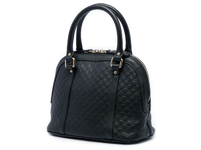 Borsa Dome Mini Microguccissima Gucci Nera Nero - vista 2