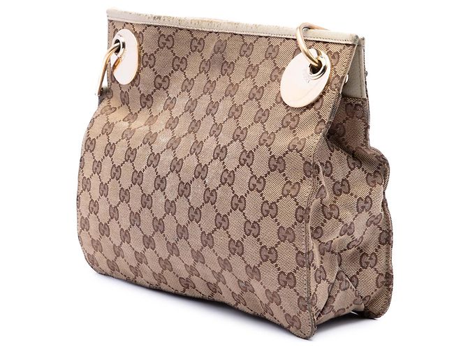 Borsa a tracolla Gucci Beige GG Canvas Eclipse - vista 2