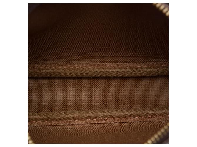 Louis Vuitton Brown Monogram Mini Pochette Accessoires Marrone - vista 4