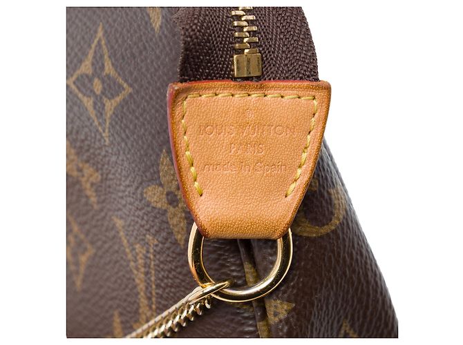 Louis Vuitton Brown Monogram Mini Pochette Accessoires Marrone - vista 5