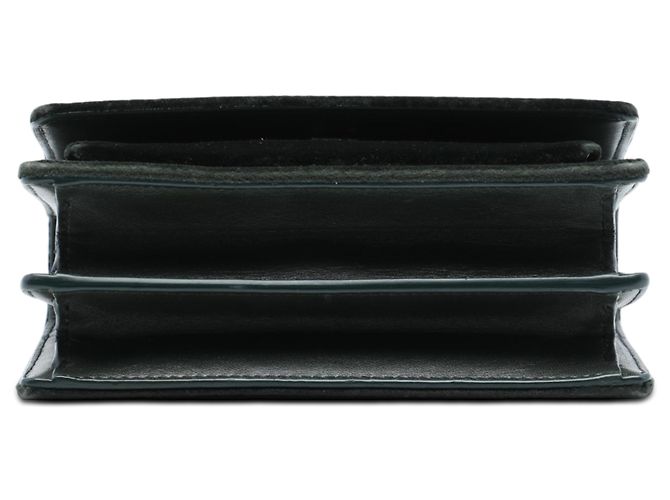 Saint Laurent Green Small Velvet Monogram Sunset Crossbody Verde Verde scuro - vista 3