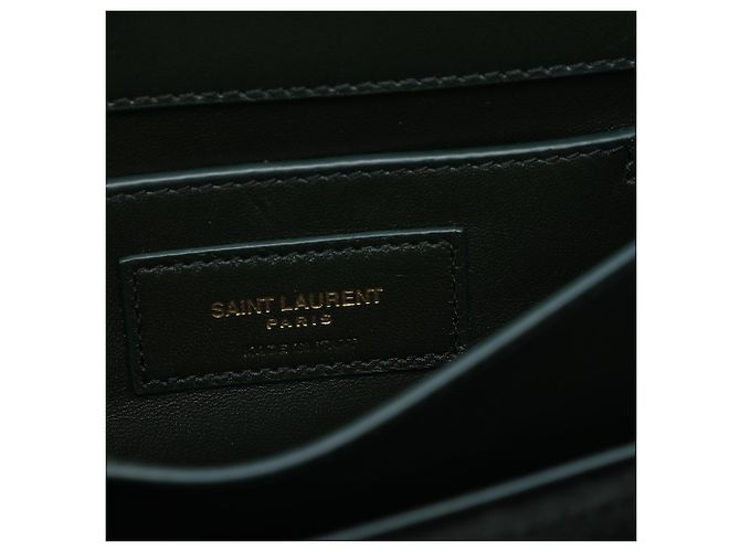 Saint Laurent Green Small Velvet Monogram Sunset Crossbody Verde Verde scuro - vista 5