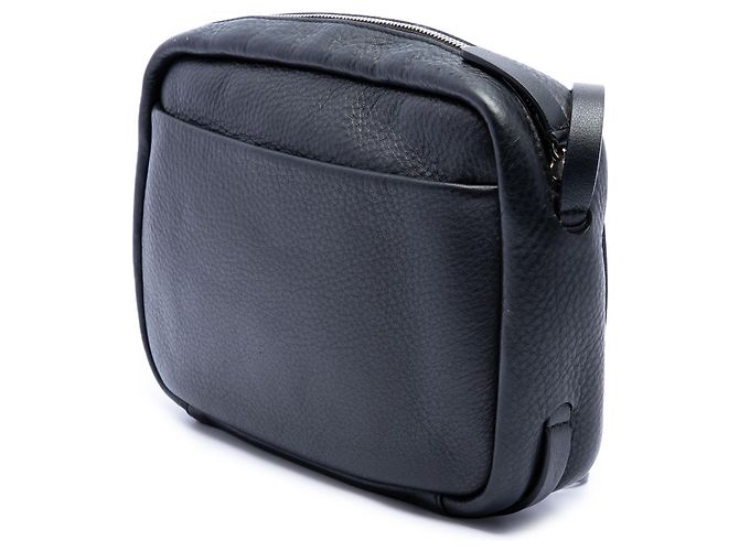 Borsa Everyday Camera XS in pelle nera con logo Campaign Balenciaga Nero - vista 2