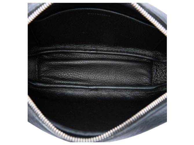 Borsa Everyday Camera XS in pelle nera con logo Campaign Balenciaga Nero - vista 4