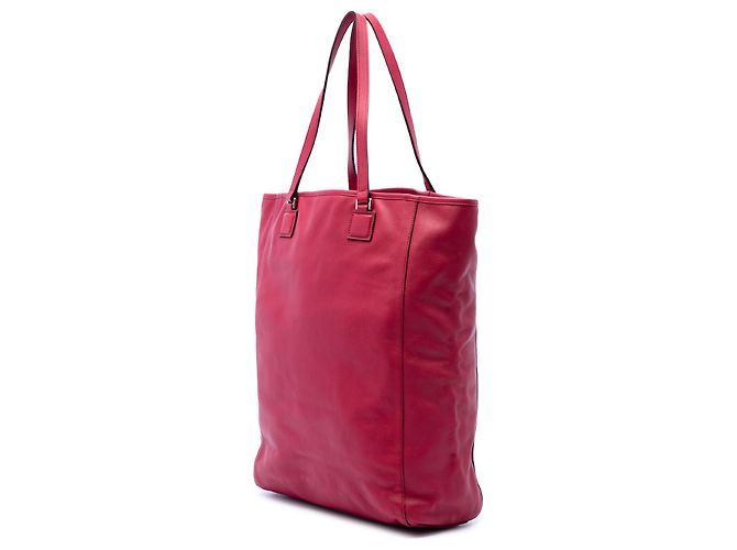 Borsa Shopper Anagram LOEWE in pelle rosa - vista 2