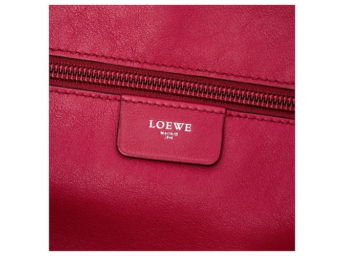 Borsa Shopper Anagram LOEWE in pelle rosa - vista 5