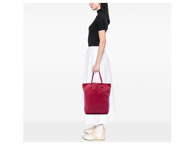 Borsa Shopper Anagram LOEWE in pelle rosa - vista 6