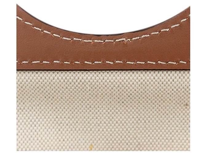 Clutch con tracolla Burberry in vitello marrone - vista 19