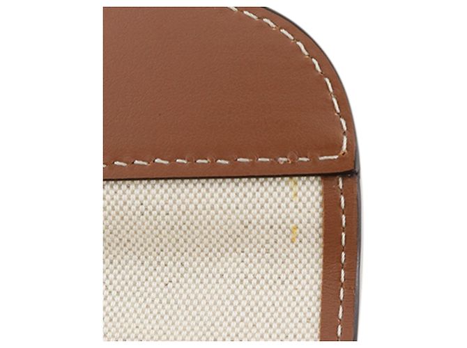 Clutch con tracolla Burberry in vitello marrone - vista 20