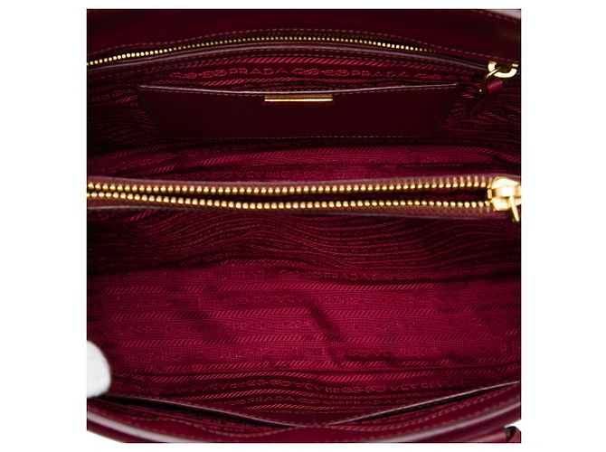 Prada Red Saffiano Lux Parabole Tote Rot - Ansicht 4