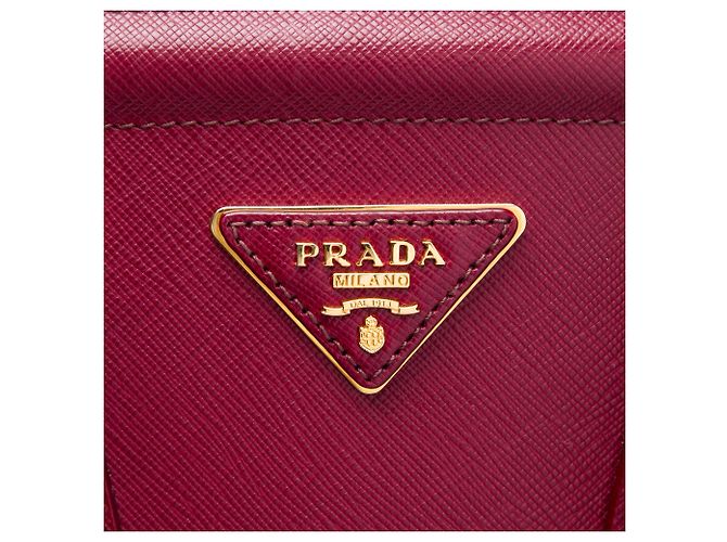Prada Red Saffiano Lux Parabole Tote Rot - Ansicht 5