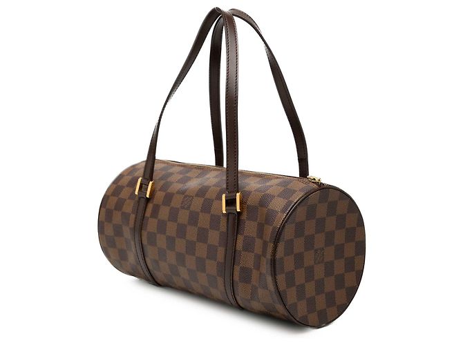 Louis Vuitton Brown Damier Ebene Papillon 30 Marrone - vista 2