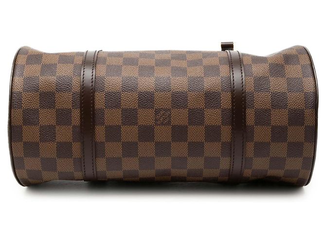 Louis Vuitton Brown Damier Ebene Papillon 30 Marrone - vista 3