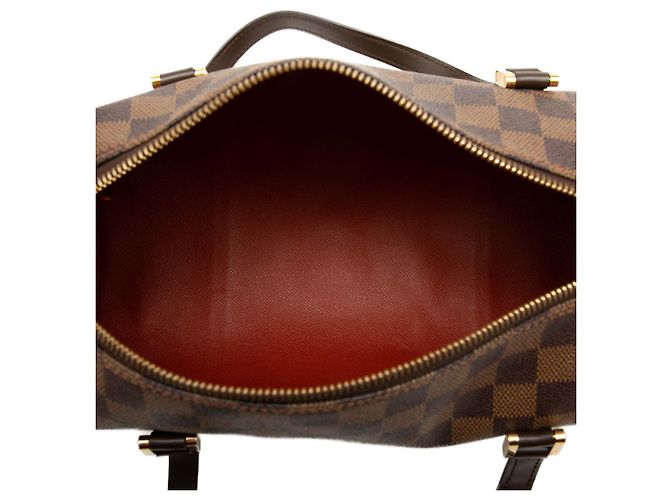 Louis Vuitton Brown Damier Ebene Papillon 30 Marrone - vista 4