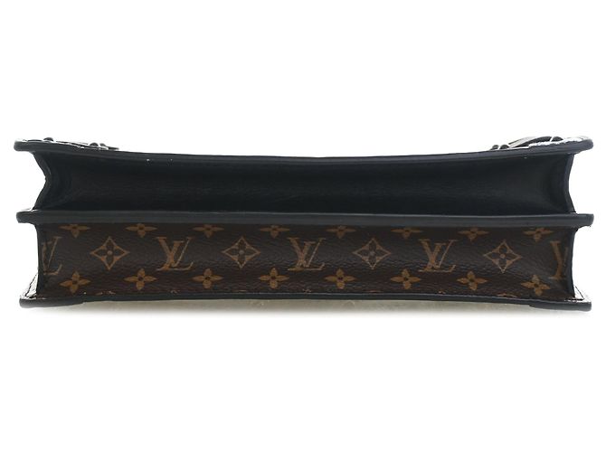 Louis Vuitton Brown Monogram Reverse Trunk Clutch Marrone - vista 3