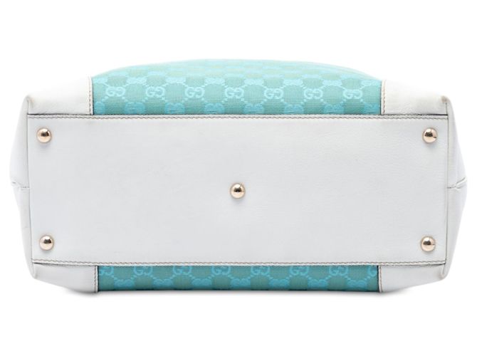 Tote Gucci in tela GG blu - vista 3