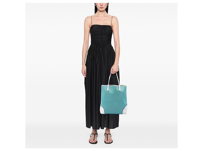 Tote Gucci in tela GG blu - vista 6