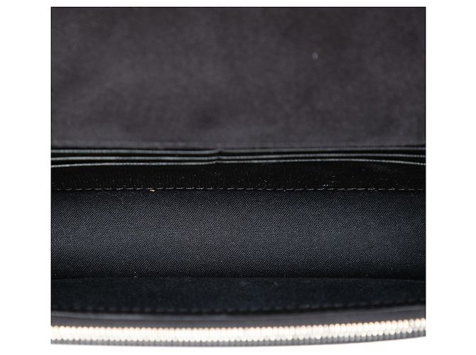 Portafoglio Karlito con catena in pelle nera borchiata Fendi - vista 4
