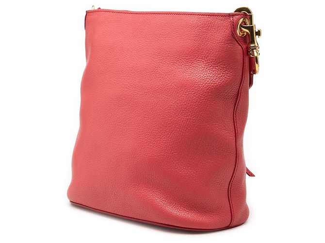 Bolsa Tiracolo Miu Miu em pele de cabra Madras rosa - vista 2