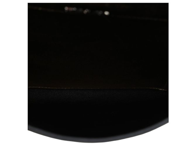Double Borsa Satchel Prada in pelle metallizzata oro con doppio lembo e chiusura a rotazione D'oro - vista 4