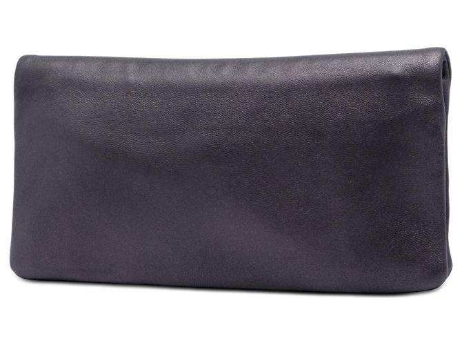 Clutch a bustina Prada in vitello morbido metallizzato viola Porpora - vista 2