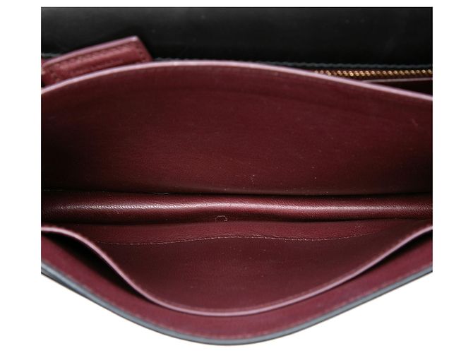 Borsa Saint Laurent Cassandra con chiusura monogramma in pelle di vitello liscia nera Nero - vista 4