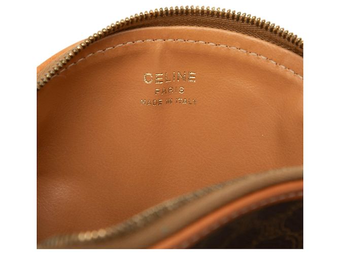 16 Céline Celine Brown Macadam beschichtetes Canvas Pouch Braun - Ansicht 5