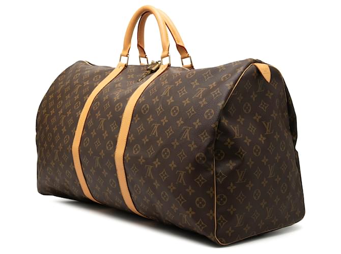 Louis Vuitton Brown Monogram Keepall 60 Marrone - vista 2