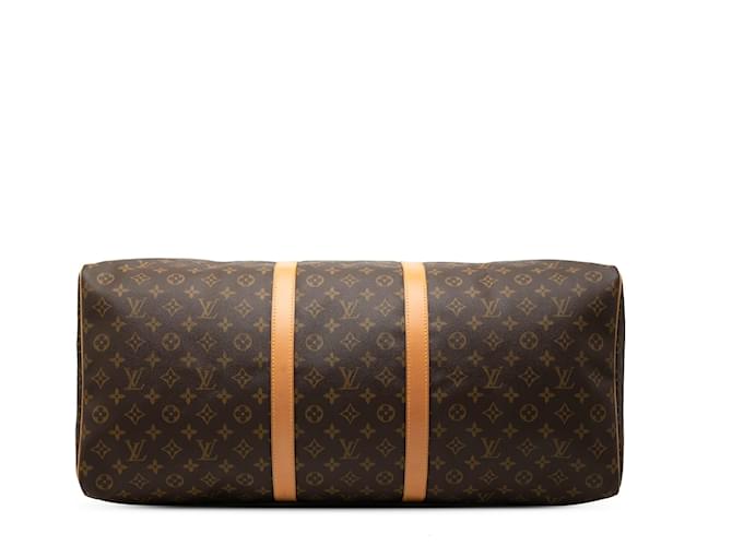 Louis Vuitton Brown Monogram Keepall 60 Marrone - vista 3