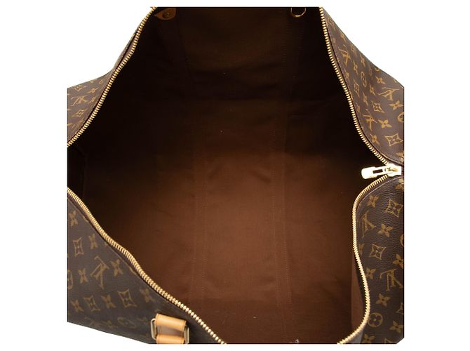 Louis Vuitton Brown Monogram Keepall 60 Marrone - vista 4