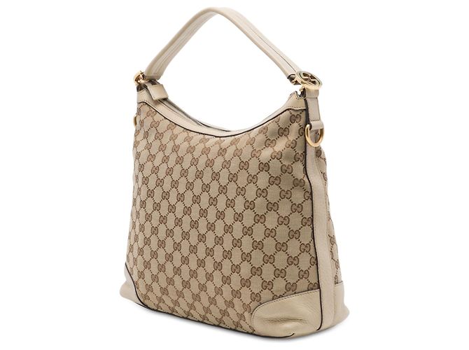 Gucci Beige Small GG Canvas Miss GG Hobo - vista 2