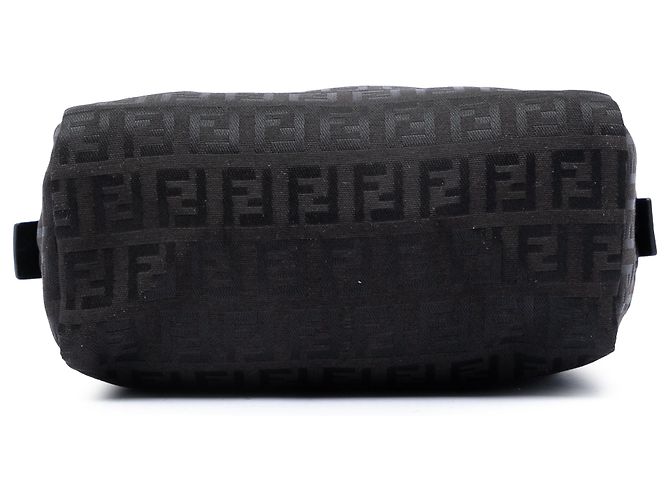 Borsa a mano Fendi Mini Zucchino Canvas Nera Nero - vista 3