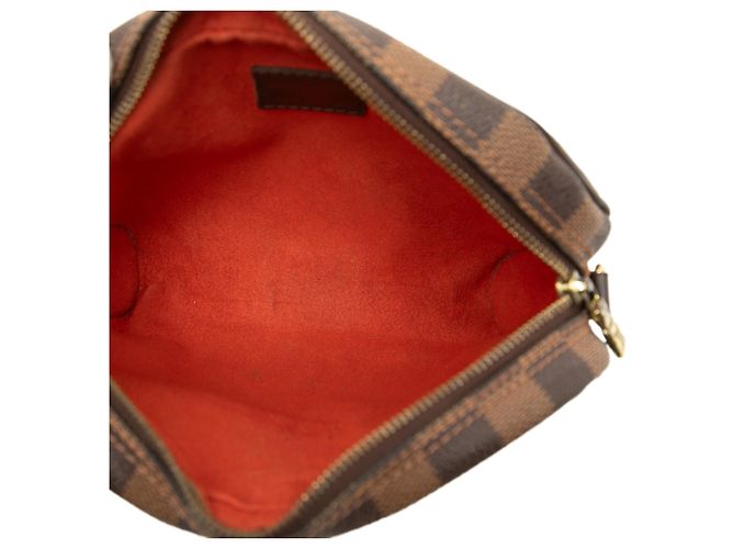 Louis Vuitton Brown Damier Ebene Ipanema Pochette Marrone - vista 4