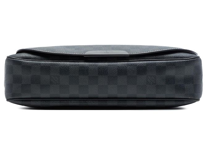 Louis Vuitton Black Damier Graphite Daniel MM Nero - vista 3