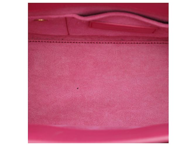 Borsa Saint Laurent Nano Leather Sac De Jour Satchel Rosa - vista 4