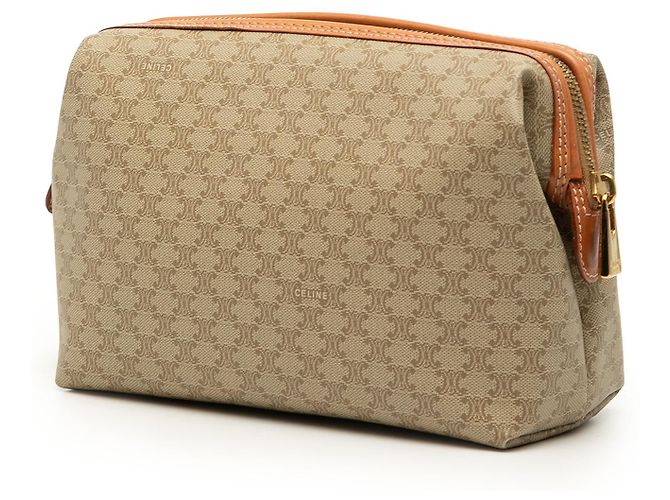 Céline Bolsa de Mão Celine Beige Macadam em lona revestida Bege - vista 2