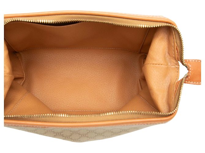 Céline Bolsa de Mão Celine Beige Macadam em lona revestida Bege - vista 4