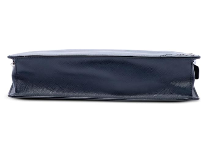 Clutch Prada Blue Saffiano Blu navy - vista 3