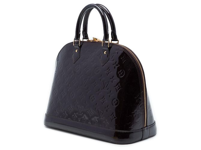 Louis Vuitton Purple Monogram Vernis Alma PM Porpora - vista 2