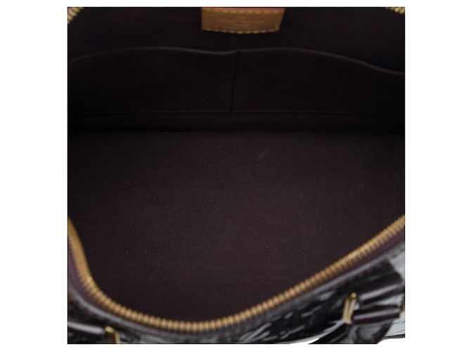 Louis Vuitton Purple Monogram Vernis Alma PM Porpora - vista 4