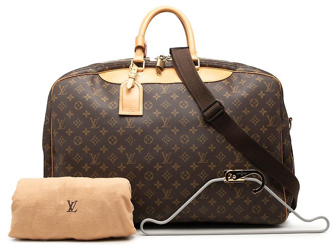 Louis Vuitton Brown Monogram Alize 2 Poches Marrone - vista 8