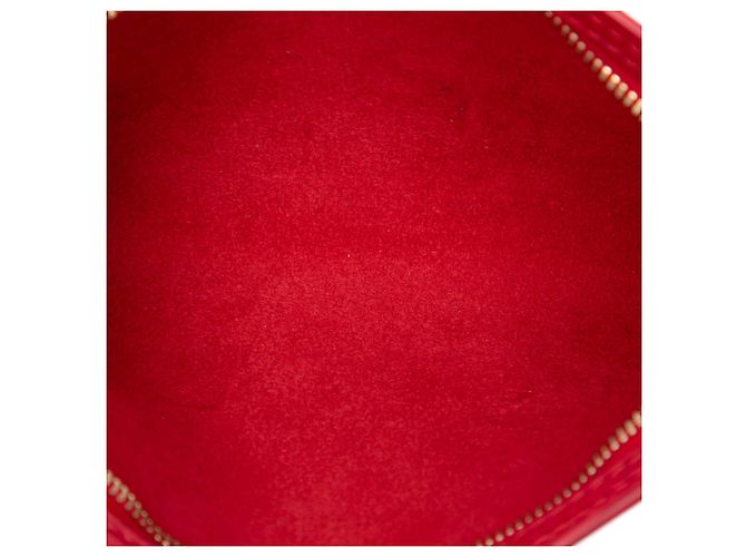 Borsetta Louis Vuitton Red Epi Bucket PM Rosso - vista 4